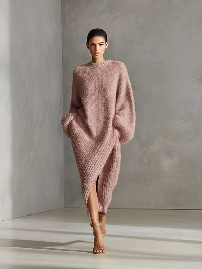 Vestido midi elegante de punto suave